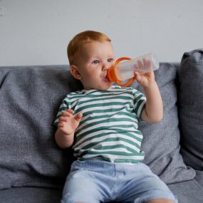 Frosted White Plastic Bottle 400ml